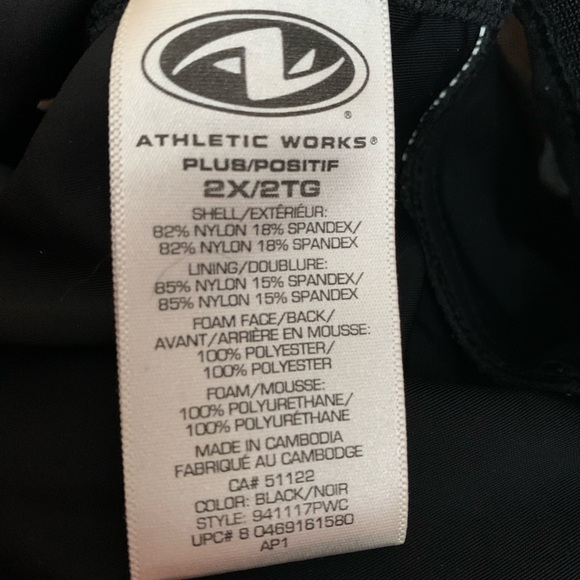 🍉 Athletic works tankini, plus size, halter top tie at neck skirted bottom brief - Picture 9 of 14